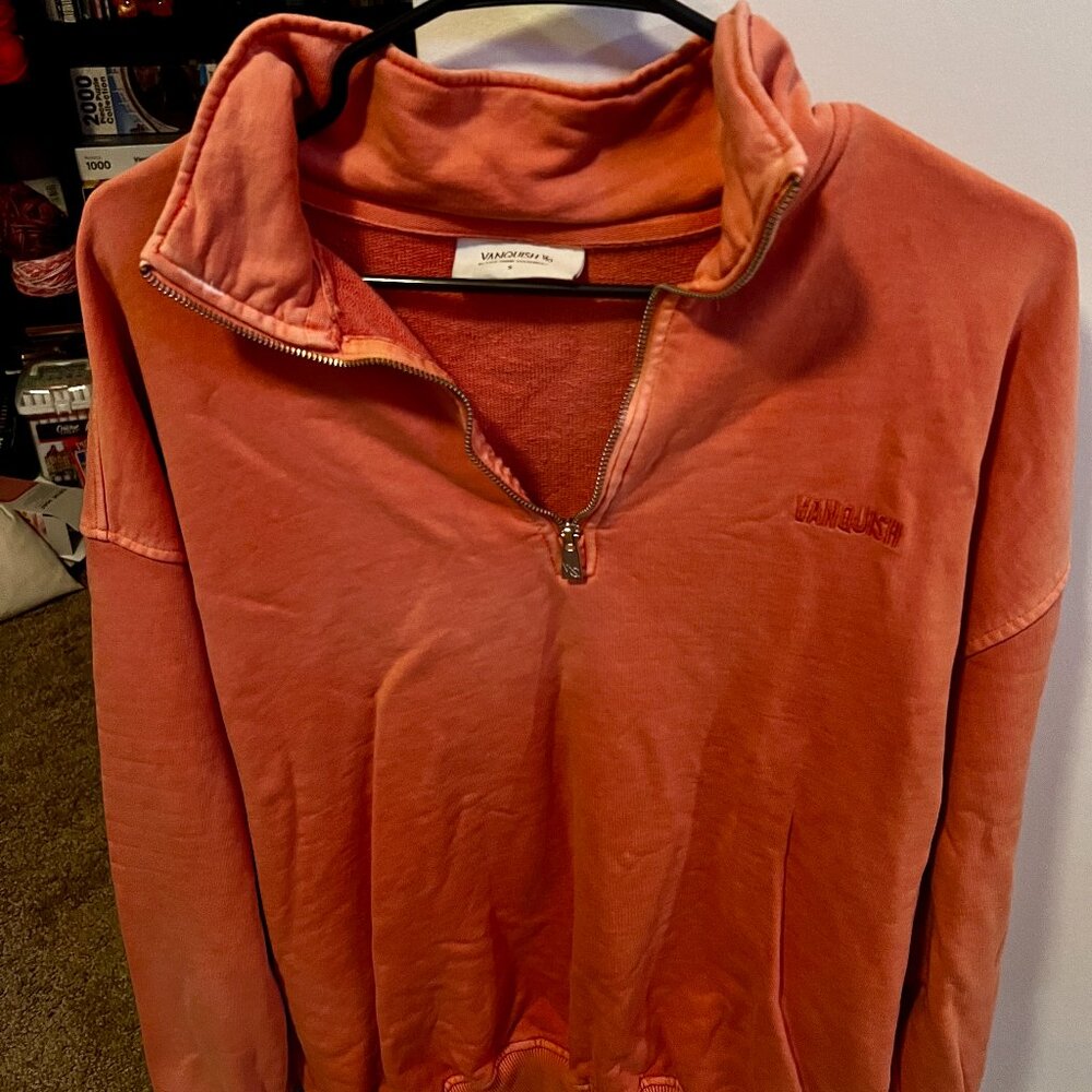 VQFIT / Vanquish Fitness Washed Coral Quarter Zip (Men's/Small)